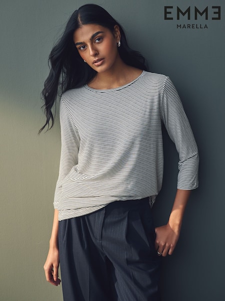 Emme Marella Lidia Black T-Shirt (AK7276) | €51