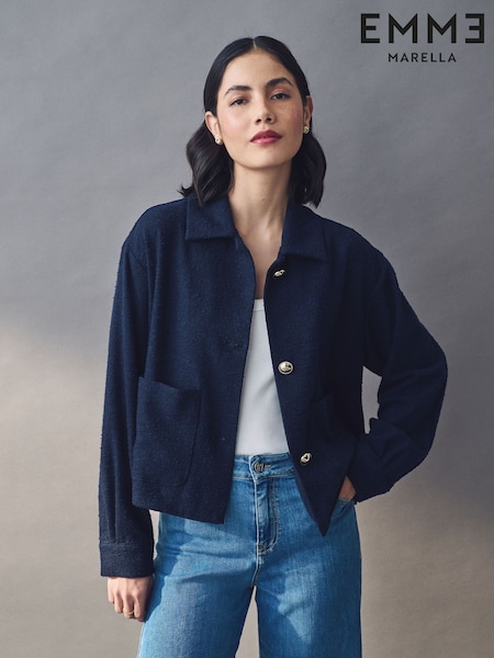 Emme Marella Blue Error Jacket (AK7284) | ‏966‏₪