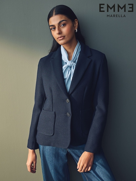 Emme Marella Blue Harley Jacket (AK7285) | €254