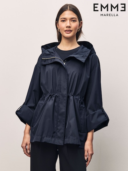 Emme Marella Blue Taddeo Raincoat (AK7287) | €297
