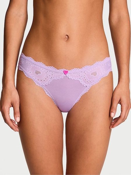 Victoria's Secret Charmed Violet Purple Bikini Heart Knickers (AK7426) | €10.50
