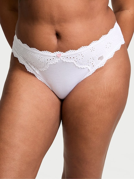 Victoria's Secret White Bikini Heart Knickers (AK7429) | €10.50