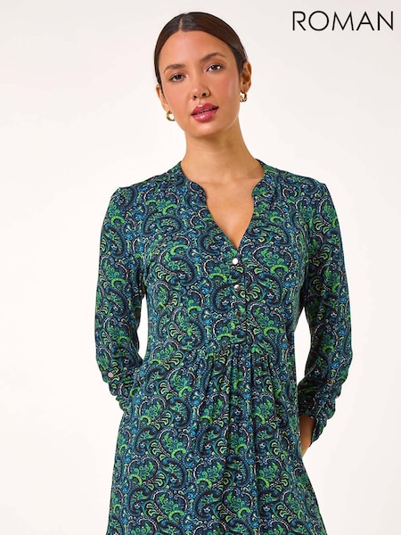 Roman Paisley Tunic Top (AK7478) | 50 €
