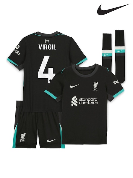 Nike Little Kids Liverpool Away Stadium Virgil 4 Mini Kit 2024-25 (AK7535) | 52 €