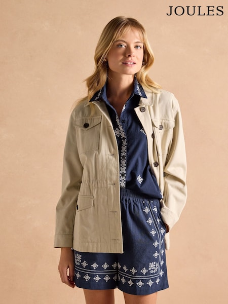 Joules Twyford Stone Utility Jacket (AK7634) | R$ 740