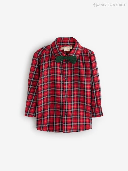 Angel & Rocket Joeseph Check 100% Cotton Shirt With Bow Tie (AK7693) | 71 LEI - 78 LEI