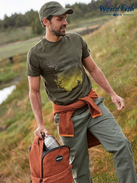 Verde - Pantaloni casual relaxați Weird Fish Warkworth (AK7749) | 271 LEI