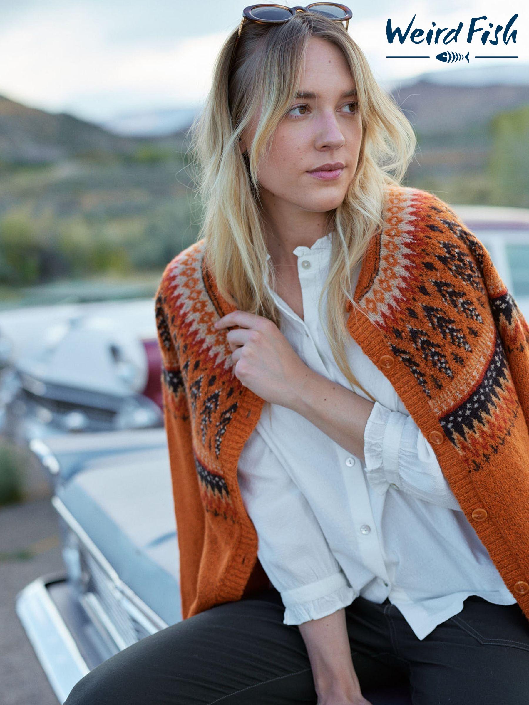 Orange longline cardigan shop