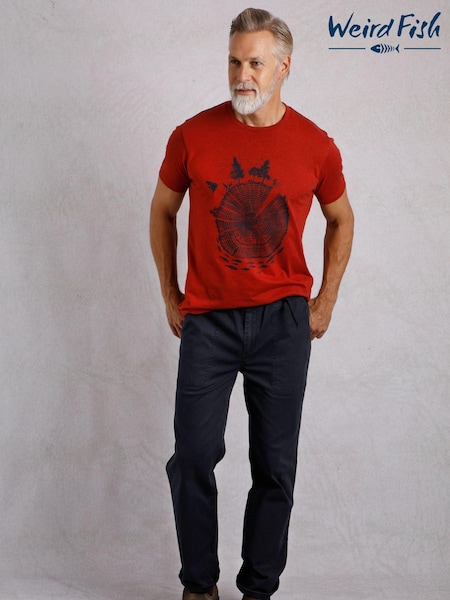Albastru - Pantaloni casual relaxați Weird Fish Warkworth (AK7763) | 271 LEI