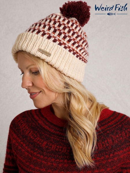 Weird Fish Cream Zuki Eco Bobble Hat (AK7783) | €14