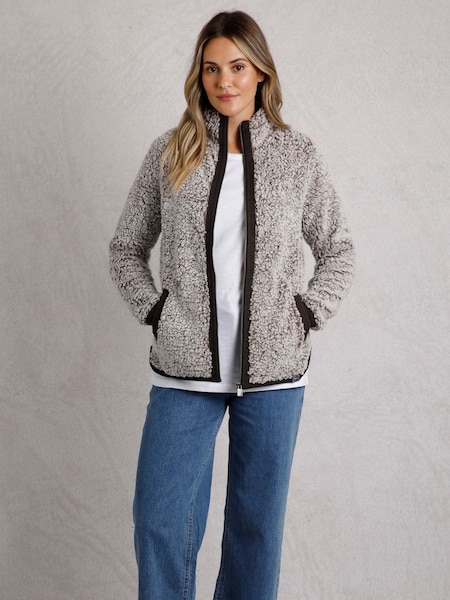Weird Fish Clove Cosy Full Zip 100% Cotton Fleece (AK7794) | AED189