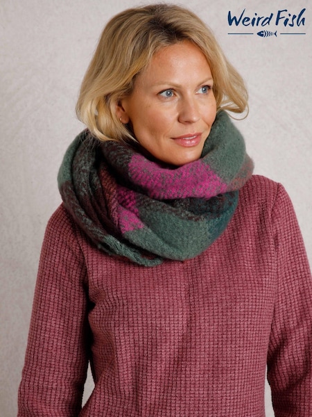 Light Roșu Marl - Weird Fish Austell Eco Cozy Carouri Eșarfă (AK7796) | 125 LEI