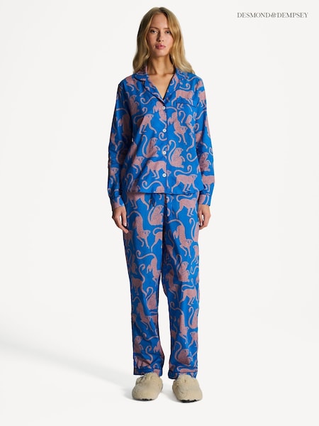 Desmond & Dempsey Womens Chango Long Pyjamas Set (AK7889) | ‏841 ر.ق.