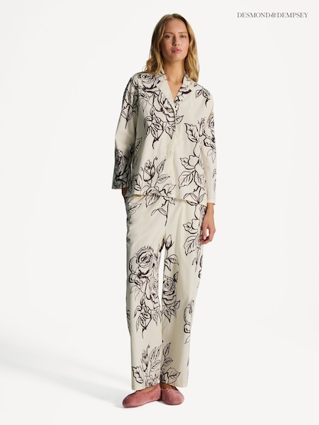 Desmond & Dempsey Rose 402 Long Pyjamas Set (AK7894) | ‏495 ر.ق.