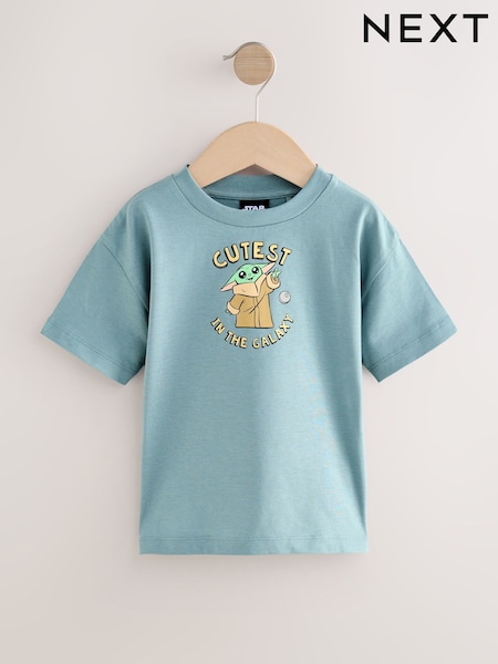 Grey Grogu Star Wars Short Sleeve 100% Cotton T-Shirt (3mths-8yrs) (AK7901) | R$ 90 - R$ 110