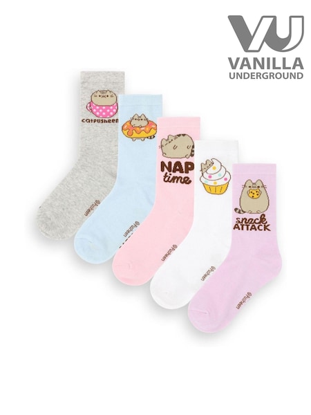 Vanilla Underground Womens Pusheen Socks 5 Pack (AK7956) | ‏132‏₪