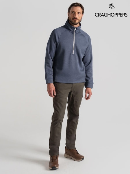 Craghoppers Blue Belton Quarter Zip Fleece (AK8012) | €30