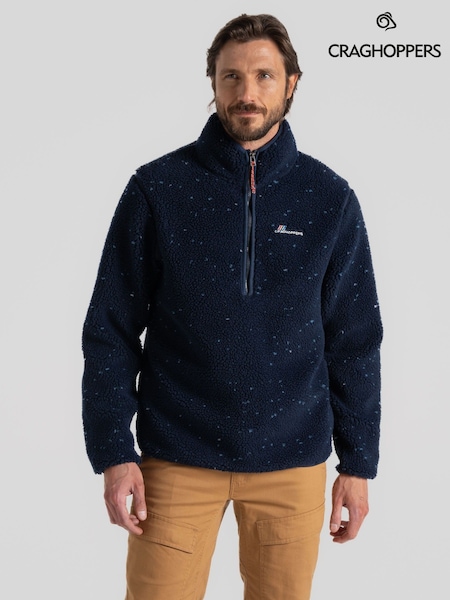 Craghoppers Blue Tatton Quarter Zip Fleece (AK8088) | AED145