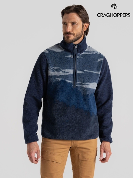 Craghoppers Blue National Trust Hathers Quarter Zip Fleece (AK8097) | 78 €