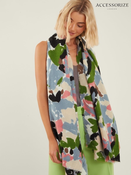 Accessorize Black Meadow Blanket Scarf (AK8128) | AED87