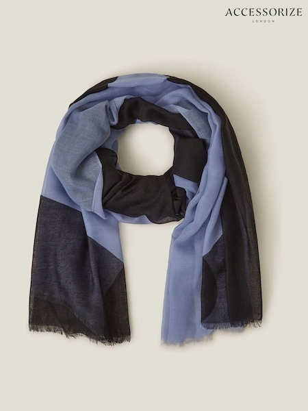 Accessorize Blue Wave Print Scarf (AK8136) | AED87