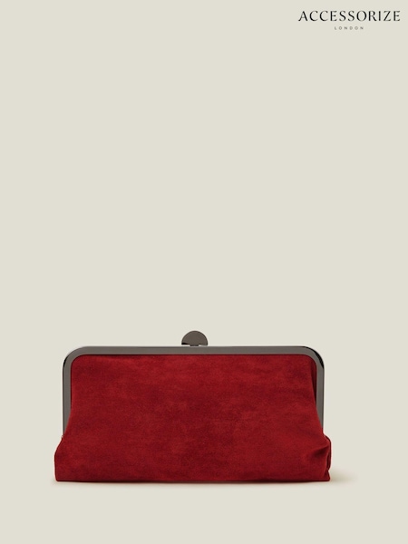 Accessorize Suedette Clip Frame Clutch Bag (AK8159) | ‏95 د.إ.‏