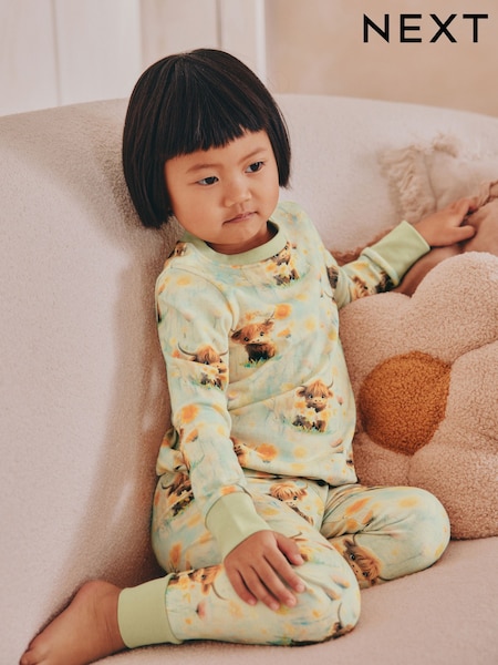 Зеленый - 100% Cotton Hamish Snuggle Pyjamas (9mths-9yrs) (AK8238) | €16 - €20