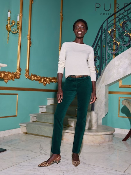 Pure Collection Washed Velvet Jeans with Subtle Stretch (AK8304) | 187 €