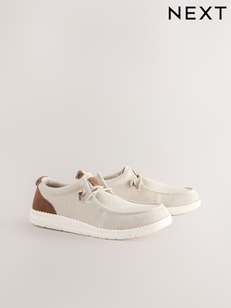 Neutral Canvas Apron Shoes (AK8356) | R$ 305