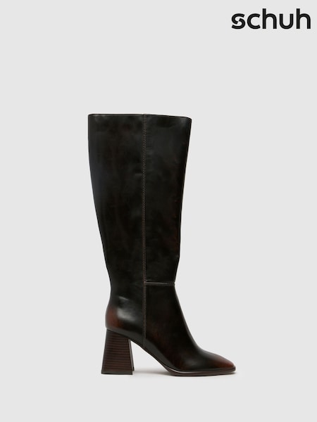 Schuh Dova Block Heel Knee High Boots (AK8493) | €83