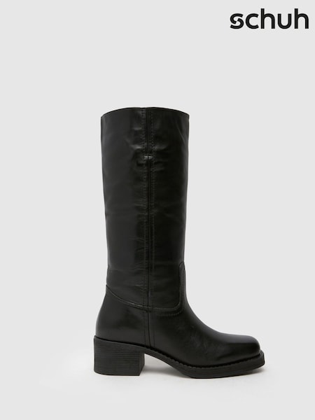 Schuh Damari Leather Pull On Black Boots (AK8494) | $166