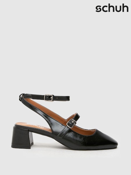 أسود - Schuh Shannon Block Heel Mary Jane Shoes (AK8504) | ‏234 ر.س.‏ - ‏368 ر.س.‏