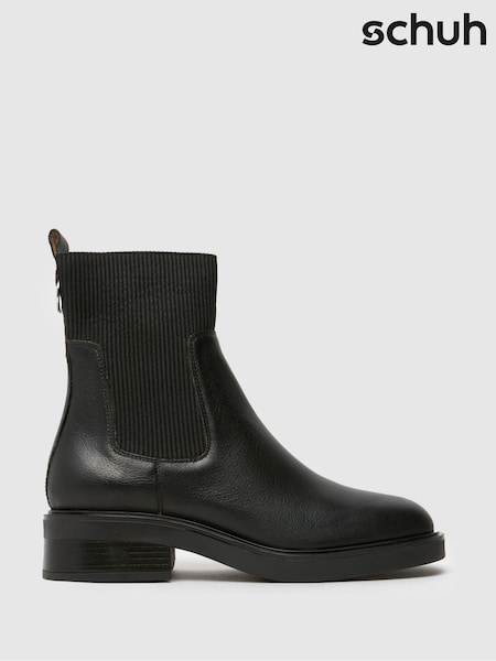 Schuh Constance Leather Chelsea Black Boots (AK8510) | €120