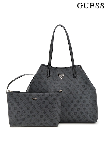 Negru/Gri - Guess Victtoria Large 2 in 1 Tote Bag (AK8532) | 730 LEI