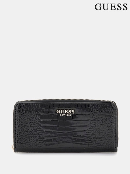 Svart - Guess Laurel Large Zip Around Purse (AK8554) | kr1 160