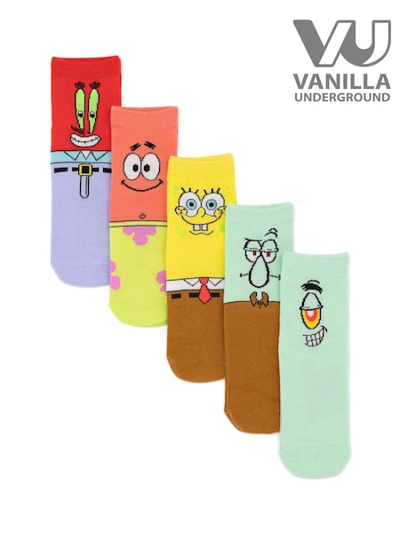 Vanilla Underground Kids Spongebob Squarepants Socks 5 Pack (AK8571) | 22 €