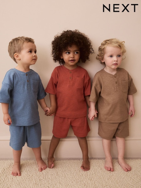 Multi Plain - Short Pyjamas 3 Pack (9mths-10yrs) (AK8624) | 30 € - 40 €