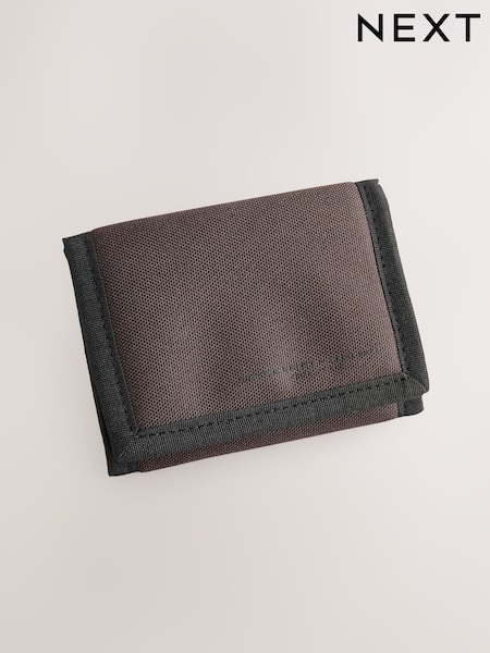Brązowy - Casual Canvas Wallet (AK8643) | 85 zł