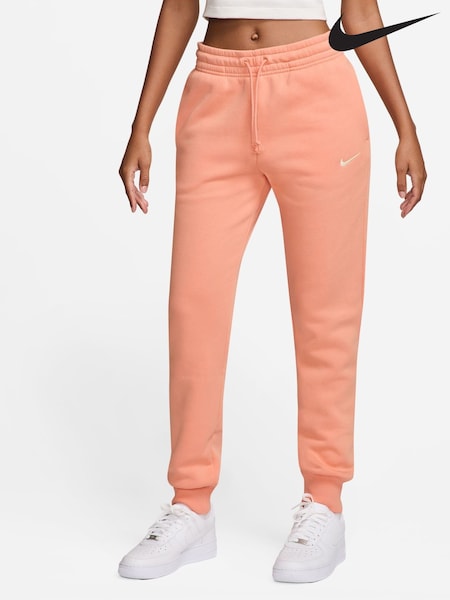 Nike Apricot Orange Phoenix Fleece Mid Rise Joggers (AK8661) | €63