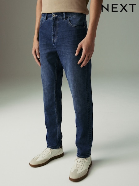 Mid Blue Slim Fit Lightweight Stretch Denim Jeans (AK8713) | €32