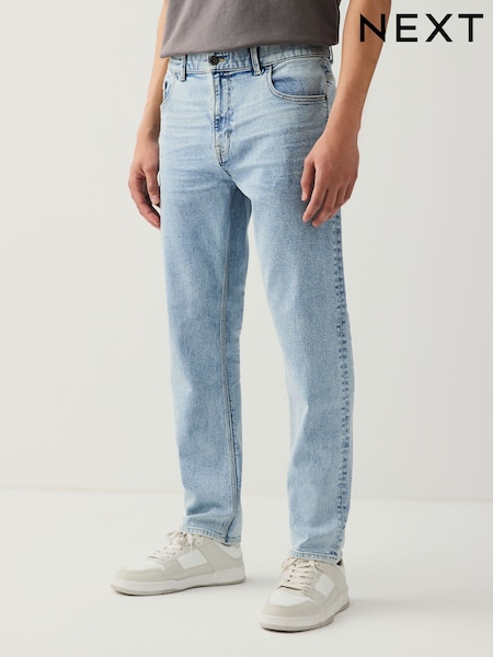 Albastru subțire - Slim Fit - Authentic Mulați/Elastici Denim Blugi (AK8780) | 203 LEI