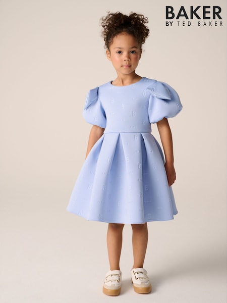 Baker by Ted Baker Bow Sleeve Embossed Scuba Dress (AK8809) | €58 - €67