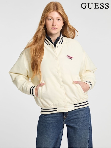 Guess Jeans Embroidered Varsity Logo Bomber Jacket (AK8821) | 8 111 грн