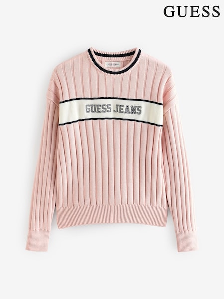 Guess Jeans Preppy Logo Long Sleeve Knit Jumper (AK8823) | €82