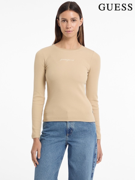 Guess Jeans 100% Cotton Long Sleeve Logo T-shirt (AK8833) | 2 103 грн