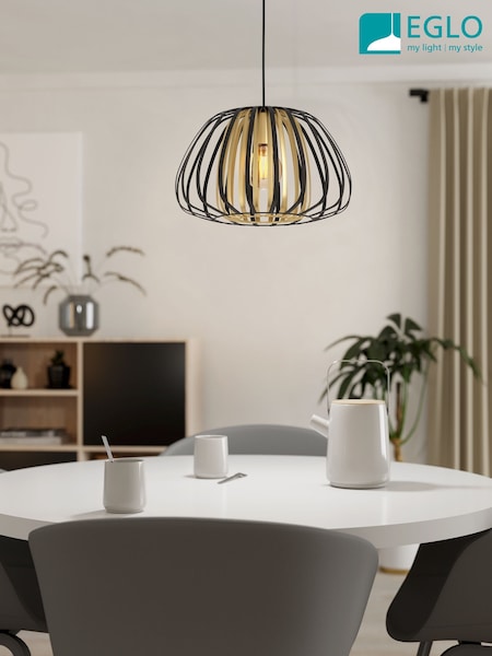 Eglo Black Encinitos Modern Caged Style Pendant Ceiling Light (AK8934) | 4,686 UAH