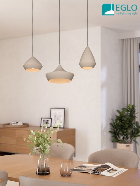 Eglo Black Torremolinos Natural Tones Steel Pendant Ceiling Light (AK8950) | 10,514 UAH