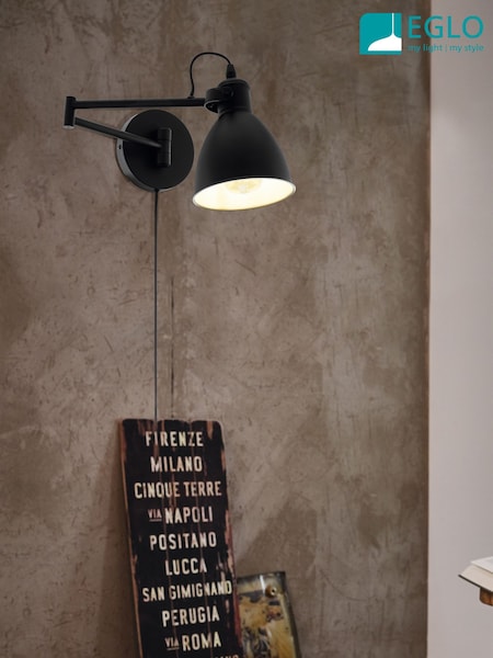Eglo Black San Peri Adjustable Wall Light (AK8956) | 3,425 UAH