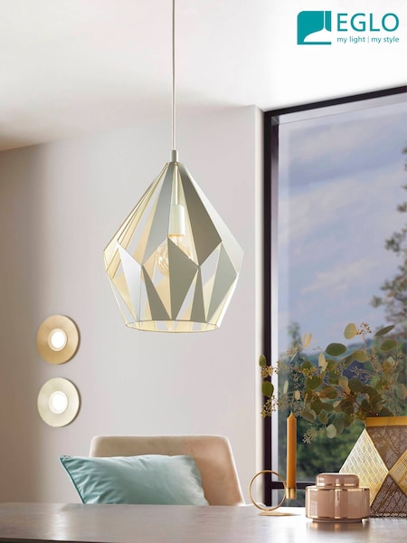Eglo Light Green Carton-P Light Green Metal 1 Light Pendant Ceiling Light (AK8972) | €103