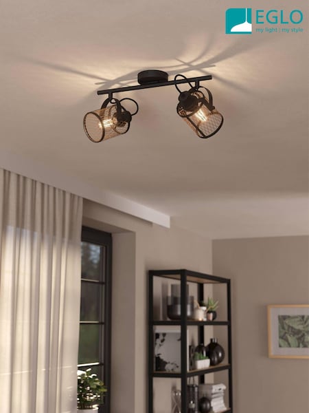 Eglo Black Dellow 2 Lattice Style Adjustable Wall or Ceiling Spotlight (AK8989) | 4,025 UAH